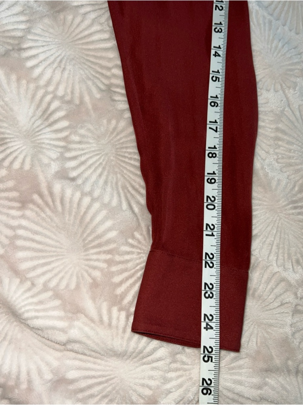 Haute Hippie silk Women's Rust Red Draped Blouse M - Picture 9 of 11